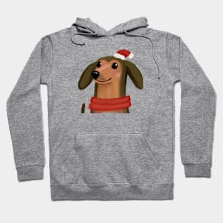 Cute Dachshund Drawing Hoodie